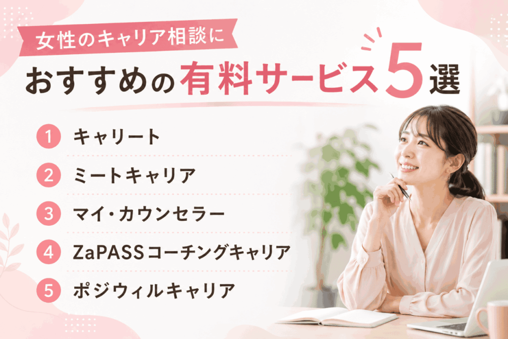 女性のキャリア相談におすすめの有料サービス5選